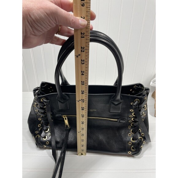 Marc Jacobs Laces The Big Big Apple Tote in Black with Antique Gold - Picture 8 of 9